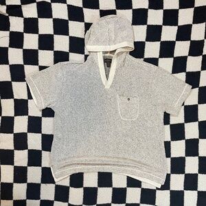cpo provisions urban outfitters hoodie short sleeve boxy fit size medium